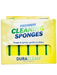 Box of DuraClean premium cleaning sponges on a white background