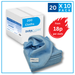Duraclan Blue Microfibre cloths 200 Bulk