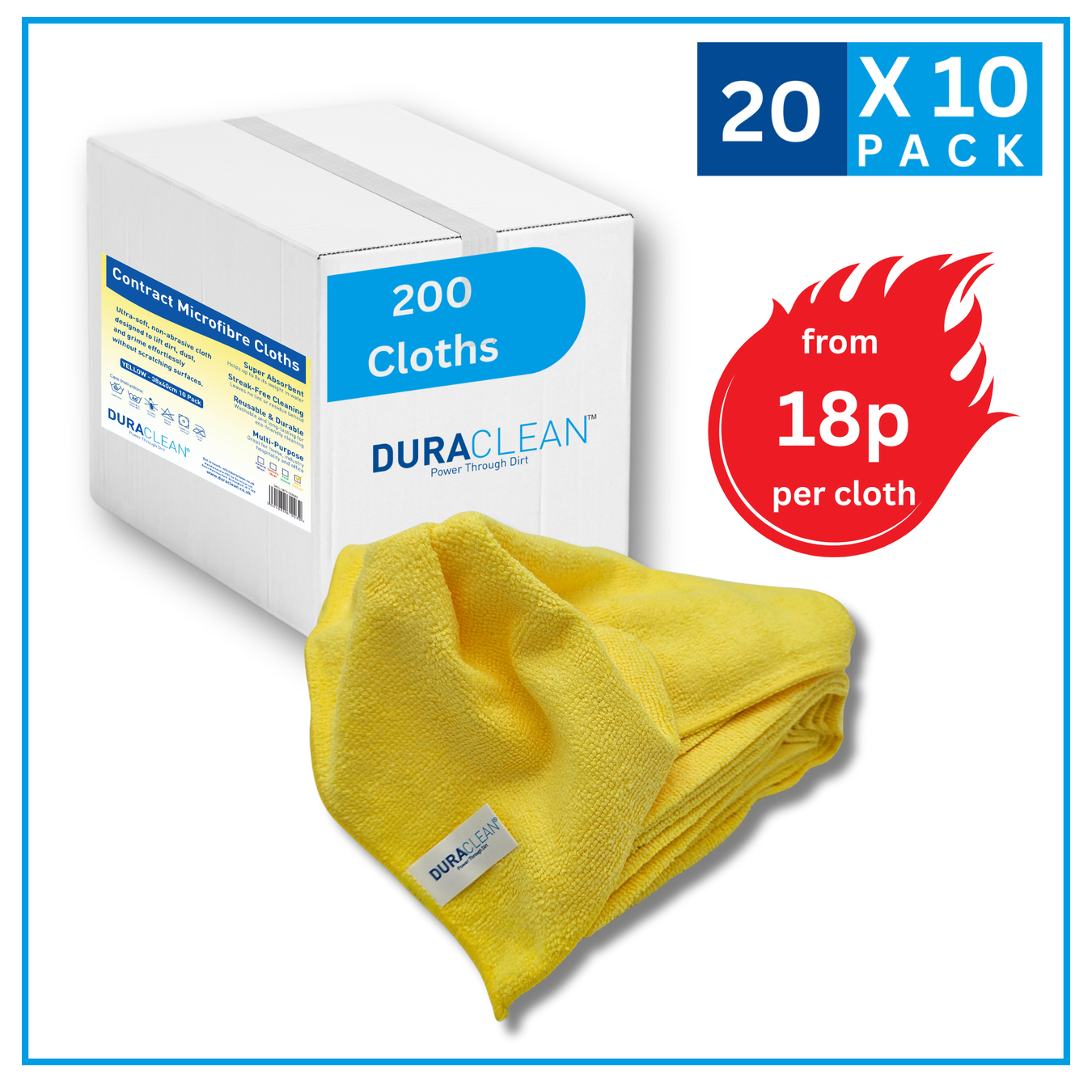 Duraclean Microfibre Cloths – Premium Wholesale Range