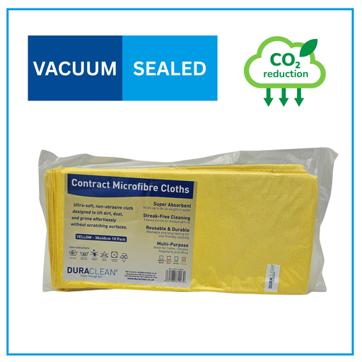 Duraclean_Yellow_Microfibre_cloths_Vacuum_Sealed_2