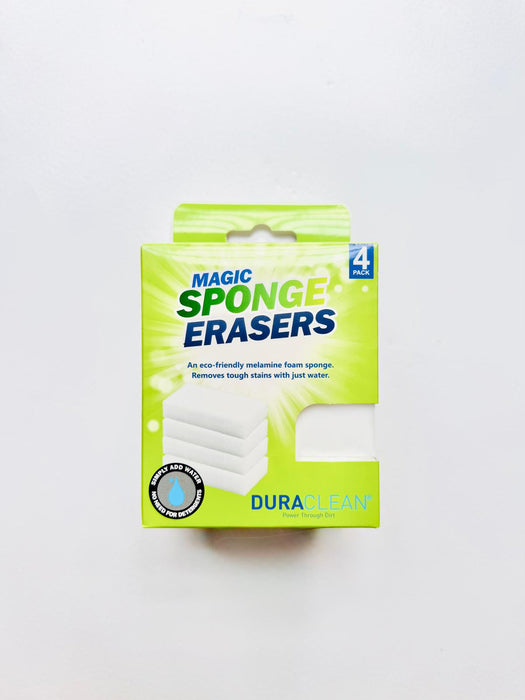 Magic Cleaning Sponges – 4 Pack – Melamine Erasers – Case of 49 – For Walls & Hard Surfaces