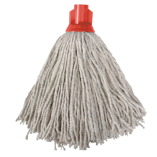 Wholesale 10 x 10 pack (100 units) of DuraClean® Super Absorbent Socket Mop Heads in red, available at DuraClean