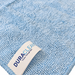 Close-up of blue microfibre cloth texture