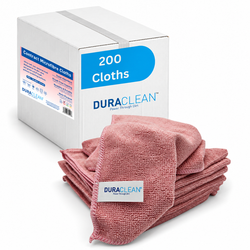 Duraclean Pink Microfibre cloths