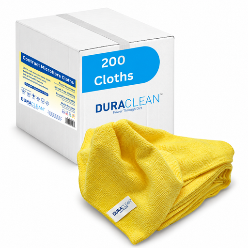 Duraclean_Yellow_Microfibre_cloths_Bulk