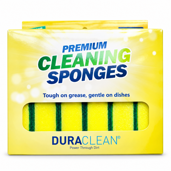 DuraClean yellow kitchen cleaning sponges
