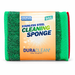 Stainless steel cleaning sponge with multicolour foam core and DuraClean packaging
