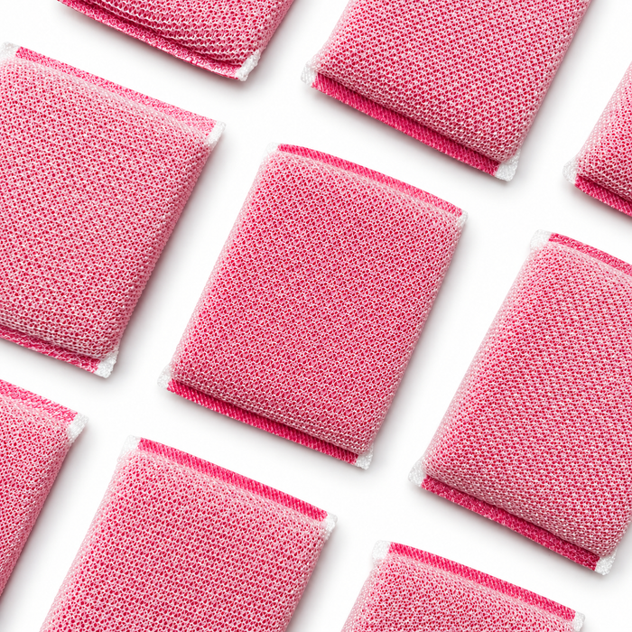 Non-scratch cleaning sponge close-up