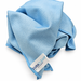 Blue glass polishing cloth laid flat