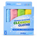 Assorted microfibre cloths, pack of 4