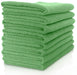 Wholesale 10 x 20 pack (200 units) DuraClean® Contract Microfibre Cloths, available in green for hygienic organisation, available at DuraClean®