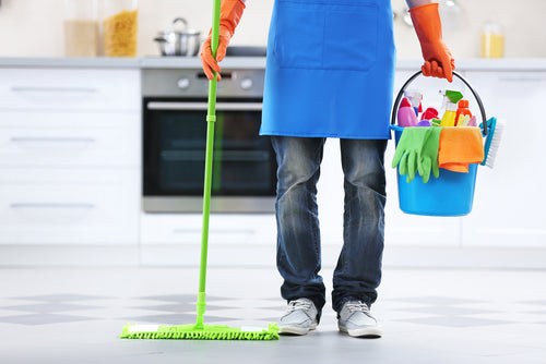 Image promoting the featured cleaning products collection, inviting users to view all available items.